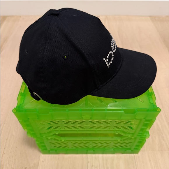 Bebe Rhinestone Logo Baseball Cap - Picture 2 of 7